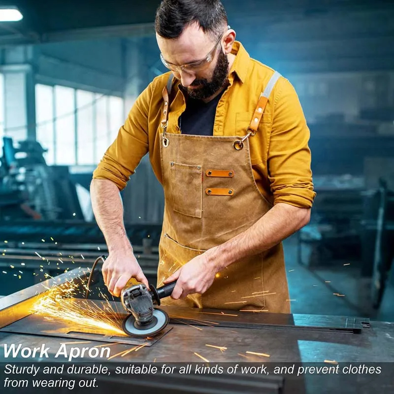 Household Canvas Apron Oil-pro - Camping Cooking Apron のレビューと価格
