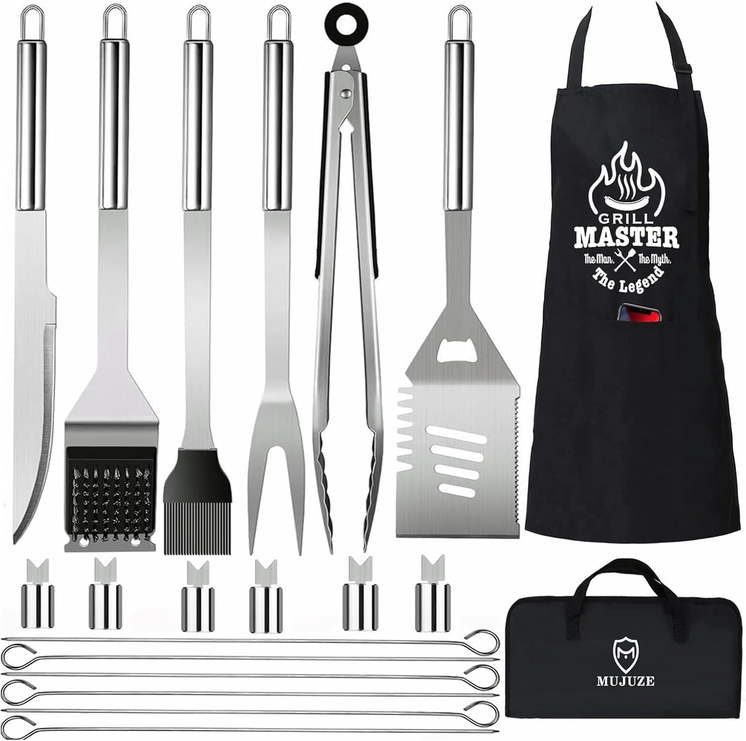 Grill Set with Apron for Men,  - Camping Cooking Set のレビューと価格