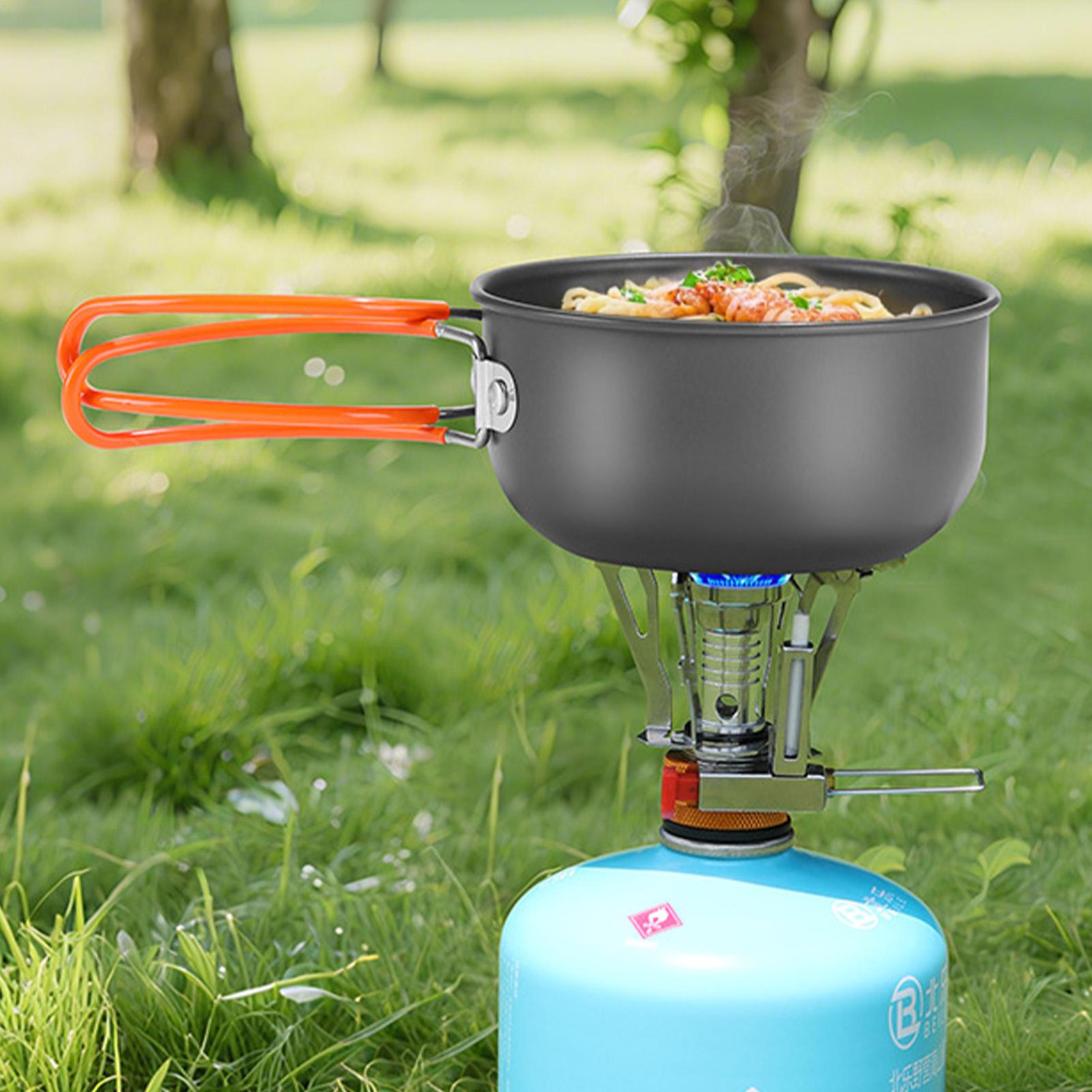Portable Camping Cookware Set  - Camping Cooking Gas Stove のレビューと価格