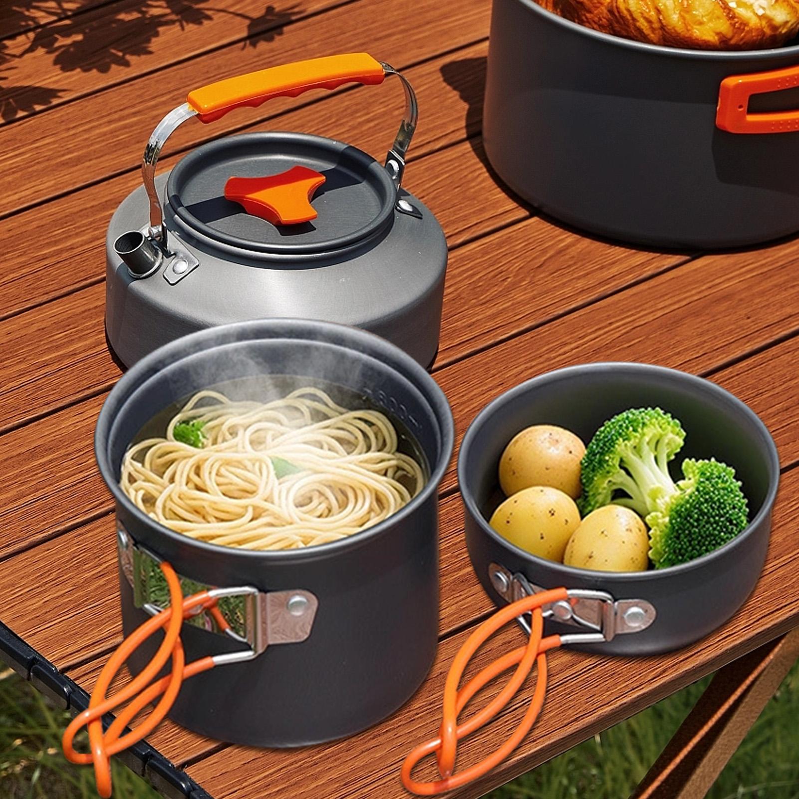 Portable Camping Cookware Set  - Camping Cooking Gas Stove のレビューと価格