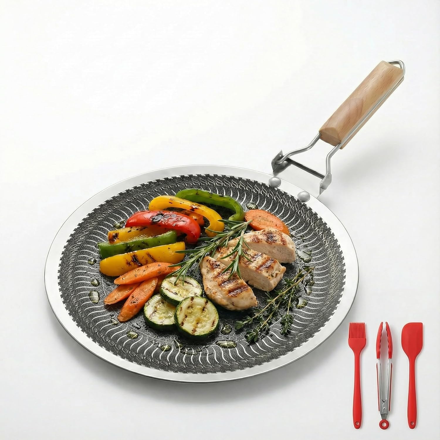 34/38cm Round Stainless Steel  - Camping Cooking Without Gas のレビューと価格