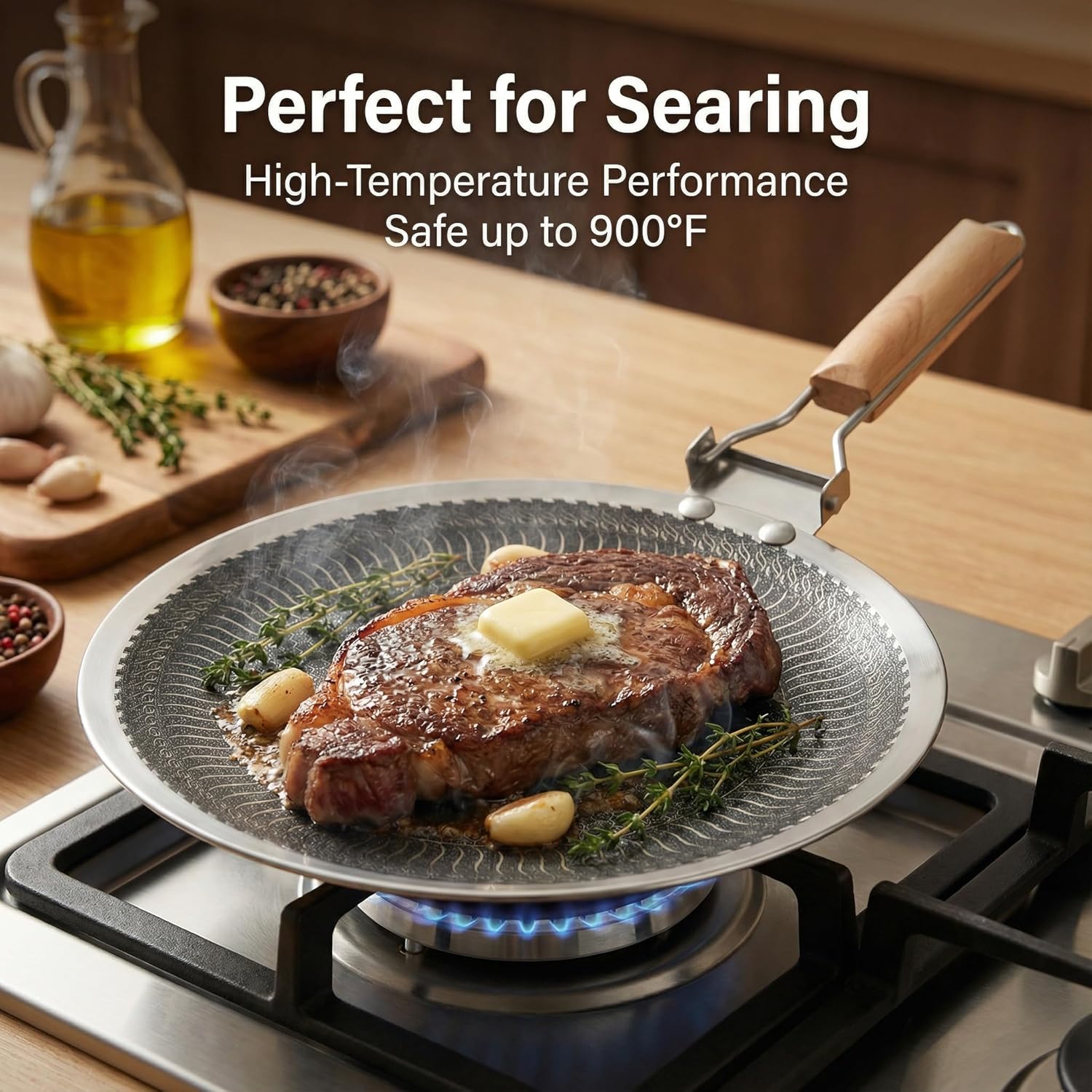 34/38cm Round Stainless Steel  - Camping Cooking Without Gas のレビューと価格