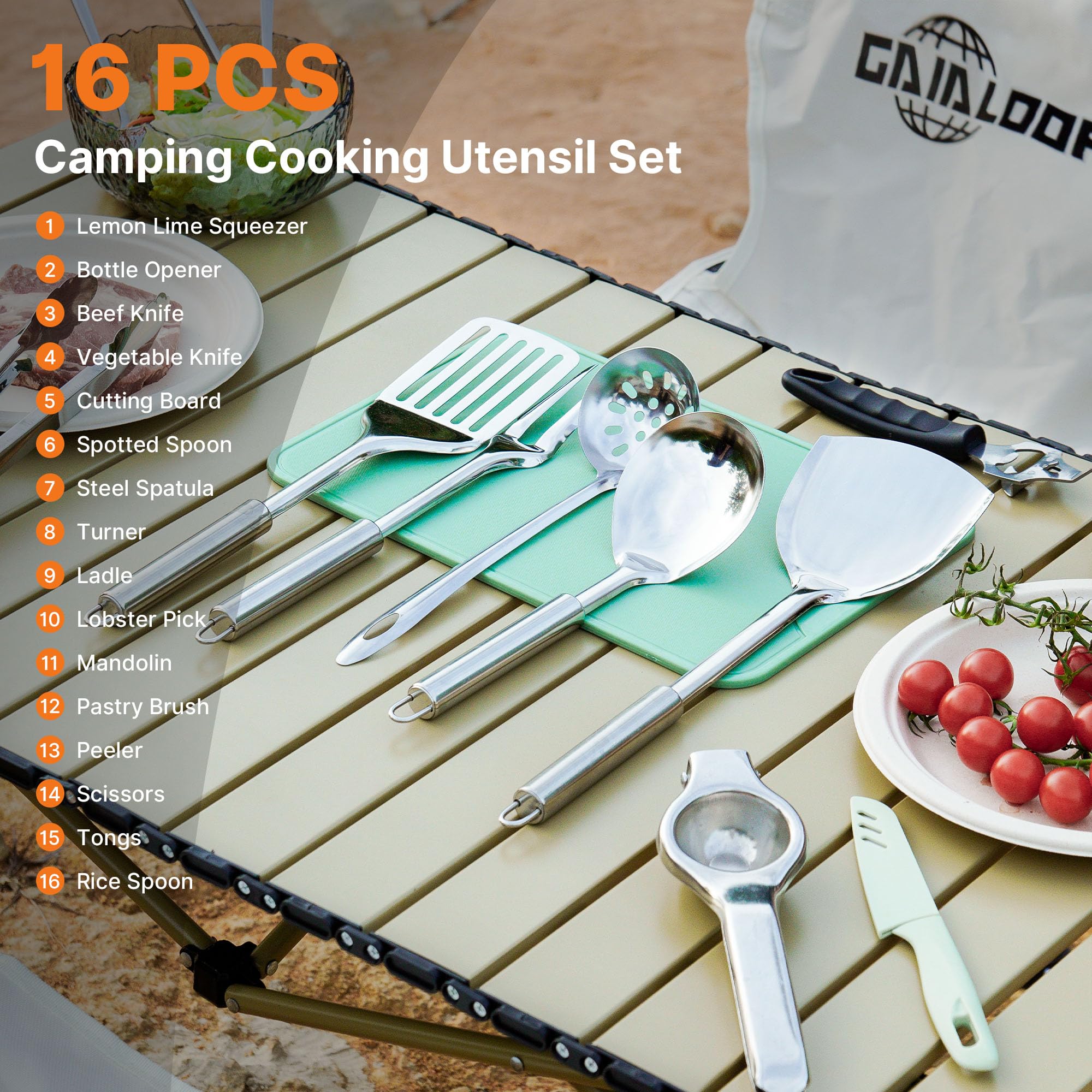 Camping Cooking Utensils Set C - Camping Cooking Bag のレビューと価格