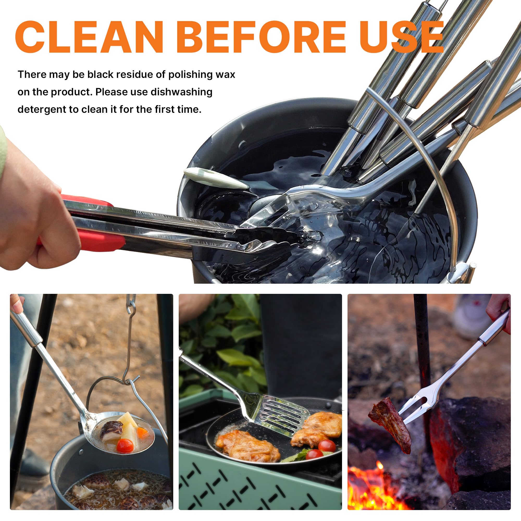 Camping Cooking Utensils Set C - Camping Cooking Bag のレビューと価格