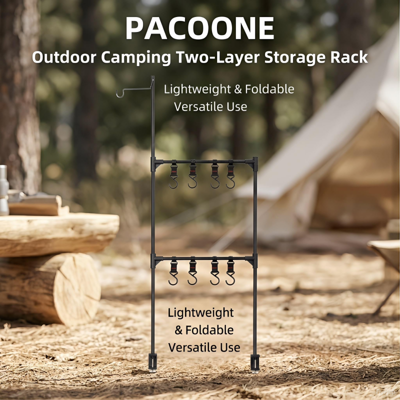 PACOONE Camping Shelf IGT Lant - Camping Outdoor Cooking Table のレビューと価格