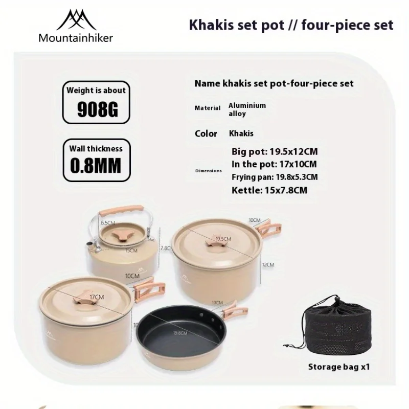 Mountainhiker new set pot kett - Camping Cooking Set 2 Person のレビューと価格