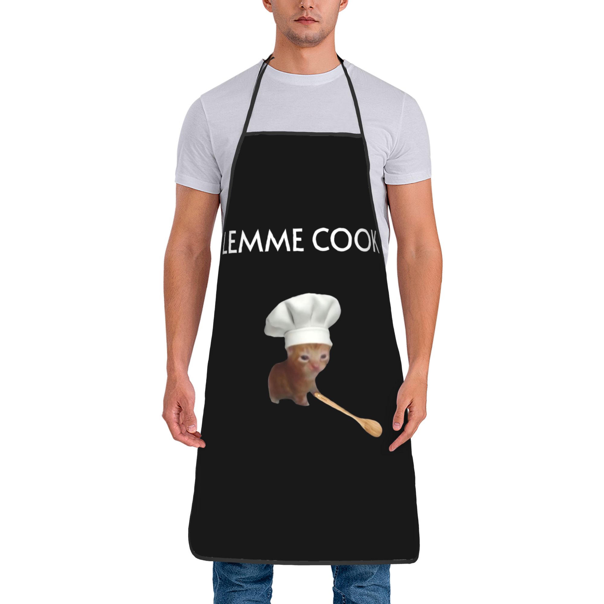 Chef Cat Kitten Meme Lemme Coo - Camping Cooking Apron のレビューと価格