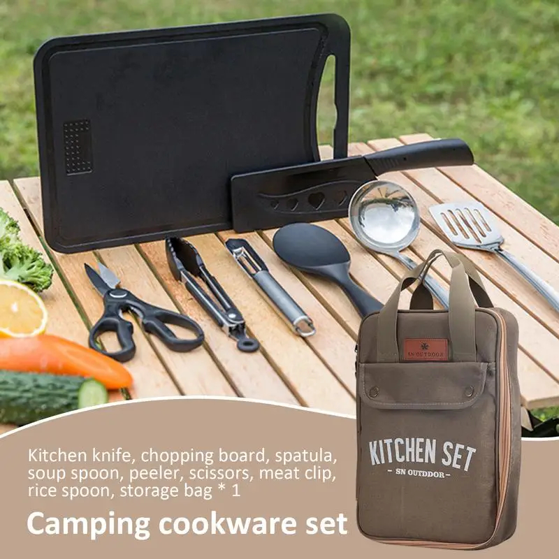 8pcs Camping Kitchen Cookware  - Camping Cooking Set Jetboil のレビューと価格
