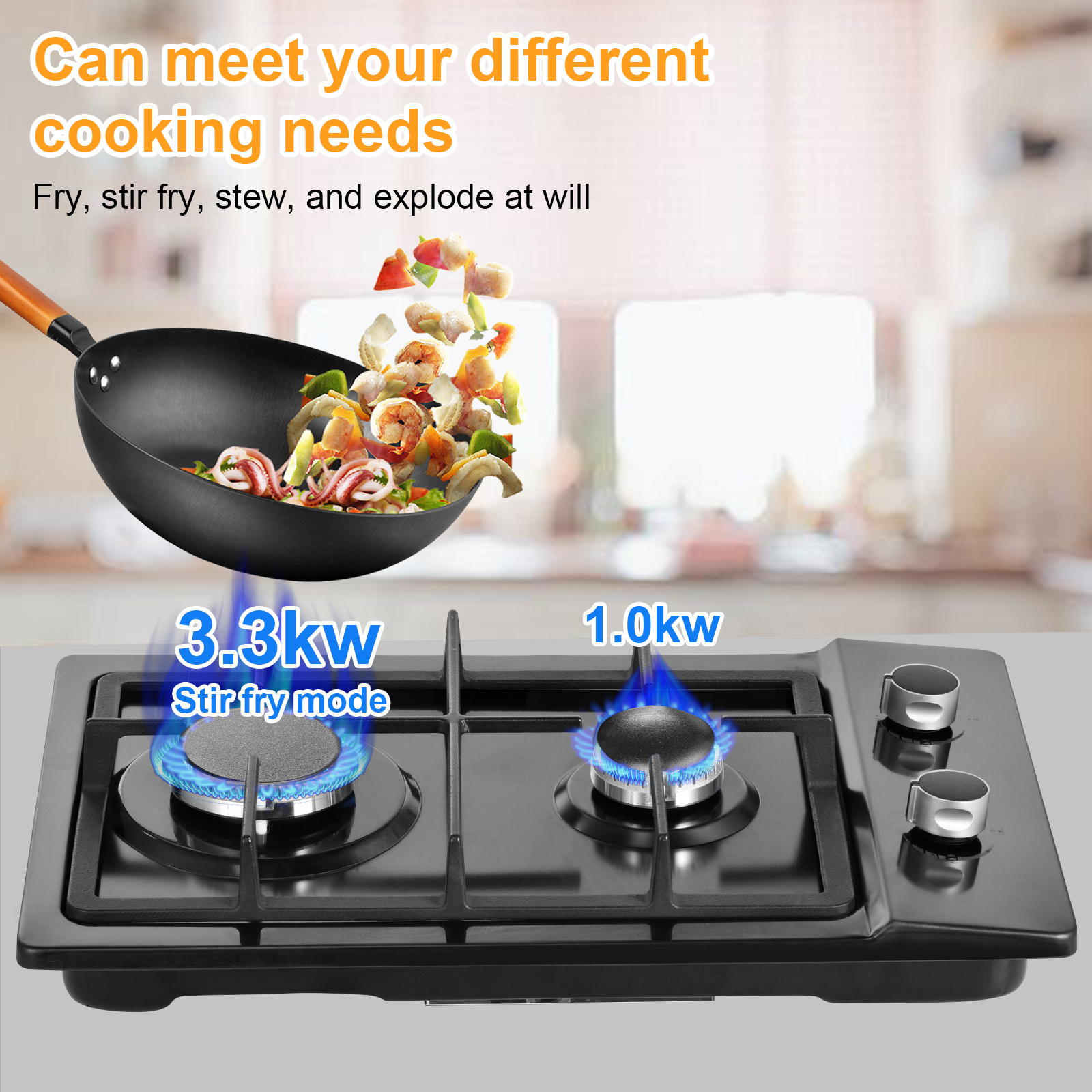 Dual Fuel Propane Stove Indoor - Camping Cooking Without Gas のレビューと価格