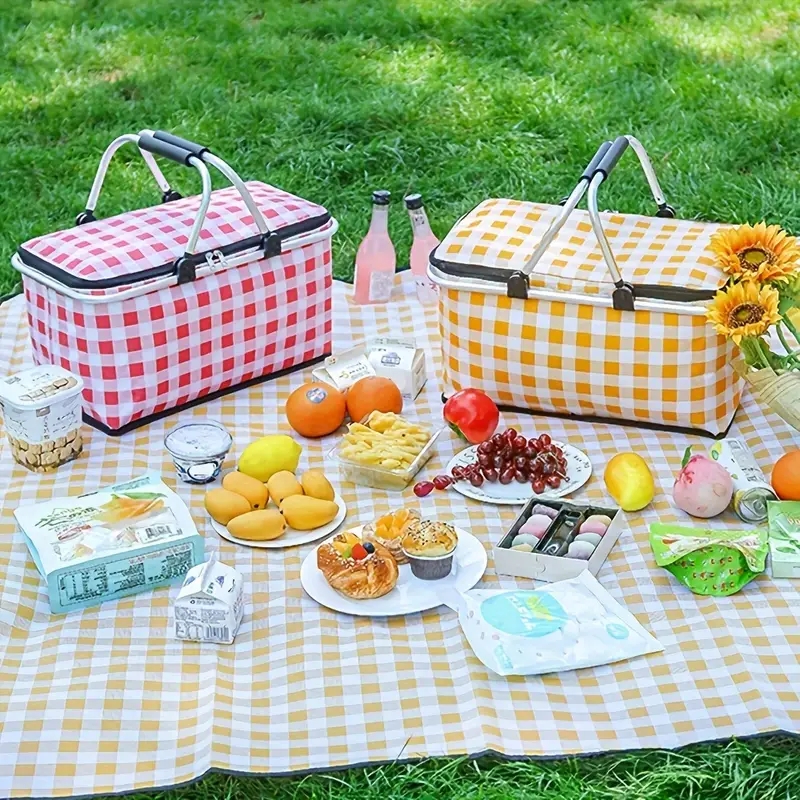 Large Capacity Insulated Picni - Camping Cooking Basket のレビューと価格