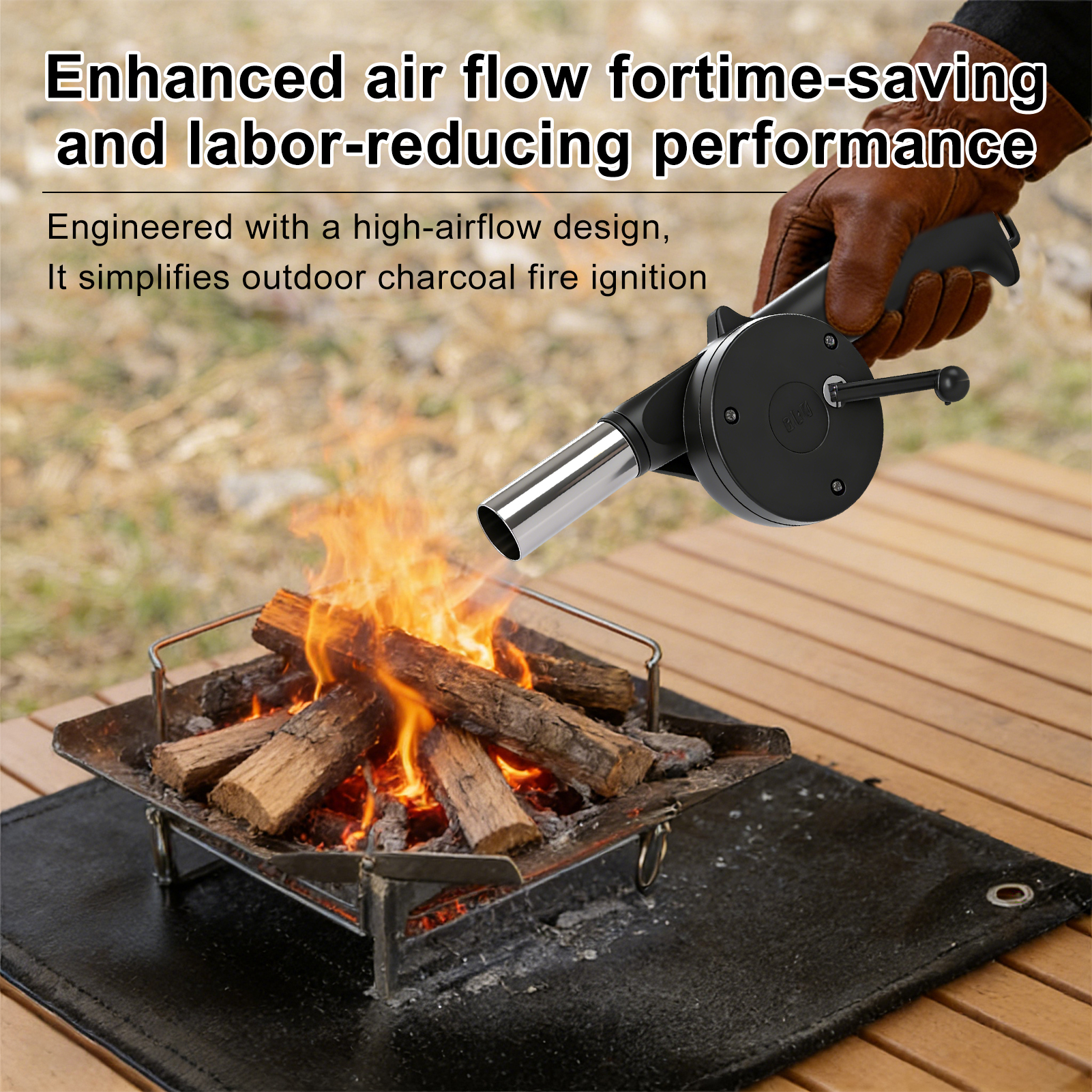 Outdoor Cooking BBQ Fan Air Bl - Camping Cooking Without Gas のレビューと価格