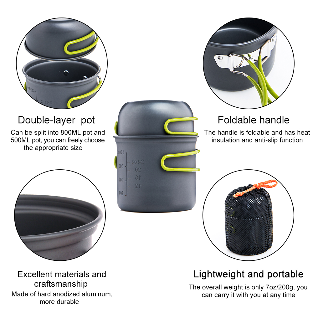 Widesea Ultralight Camping Coo - Camping Cooking Set 2 Person のレビューと価格