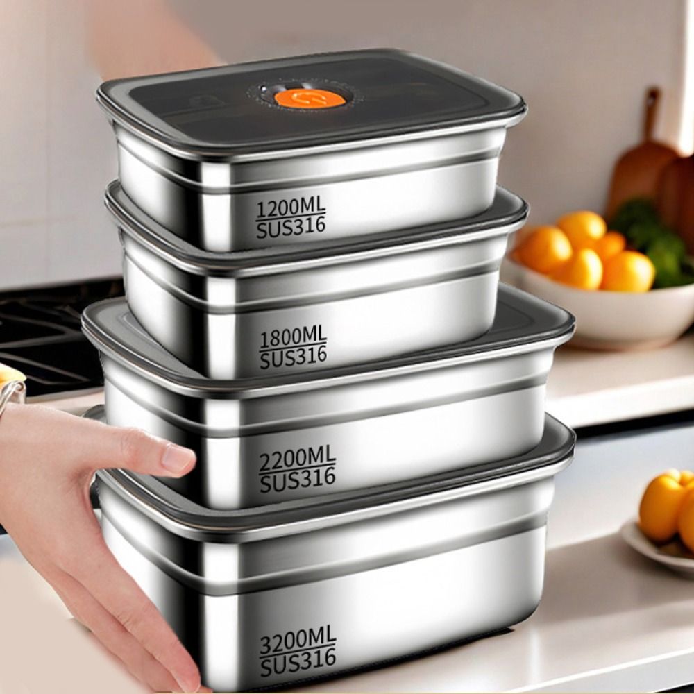 Stainless Steel Lunch Box Bent - Camping Cooking Organizer のレビューと価格
