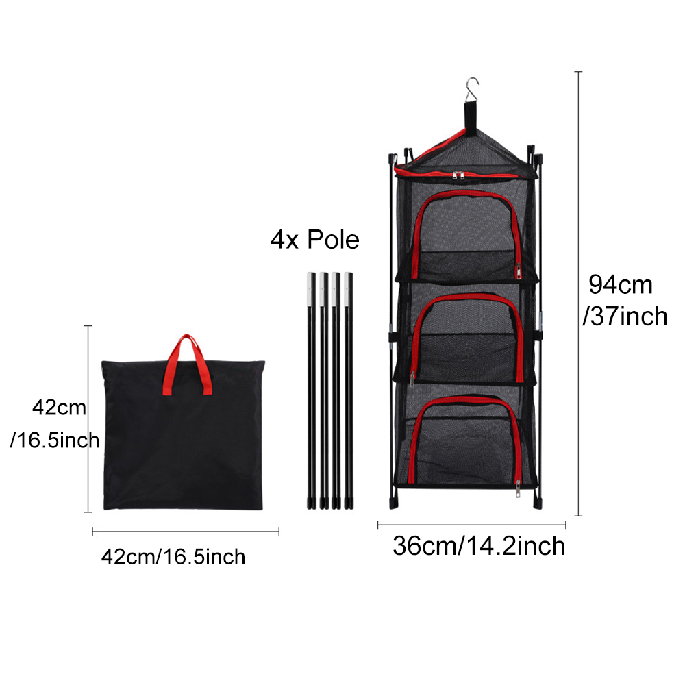Camping Storage Drying Net 3 L - Camping Outdoor Cooking Table のレビューと価格