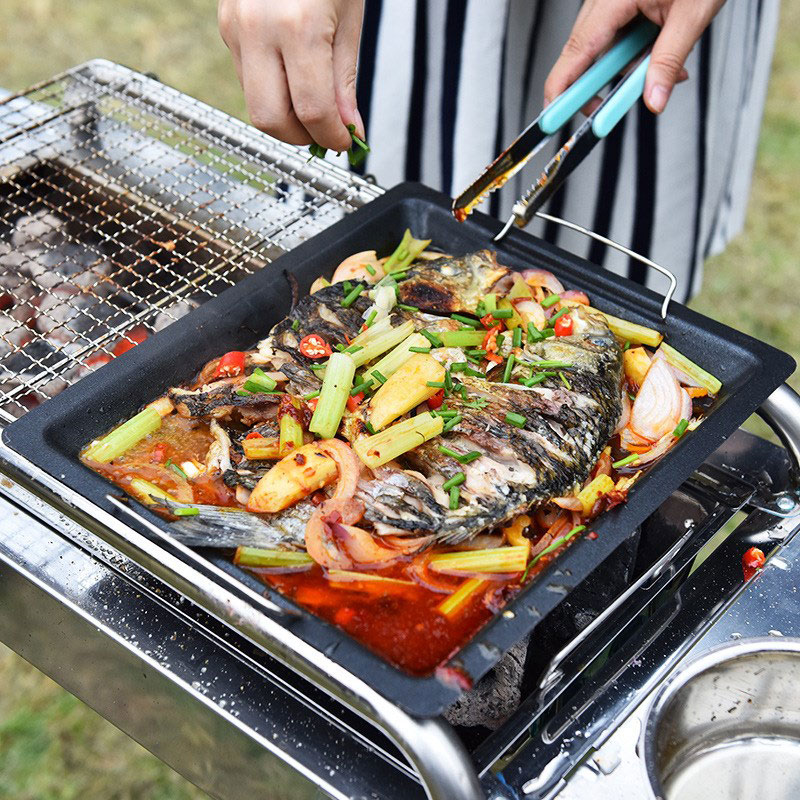 Outdoors Thick Square Grill Pa - Camping Cooking Equipment のレビューと価格