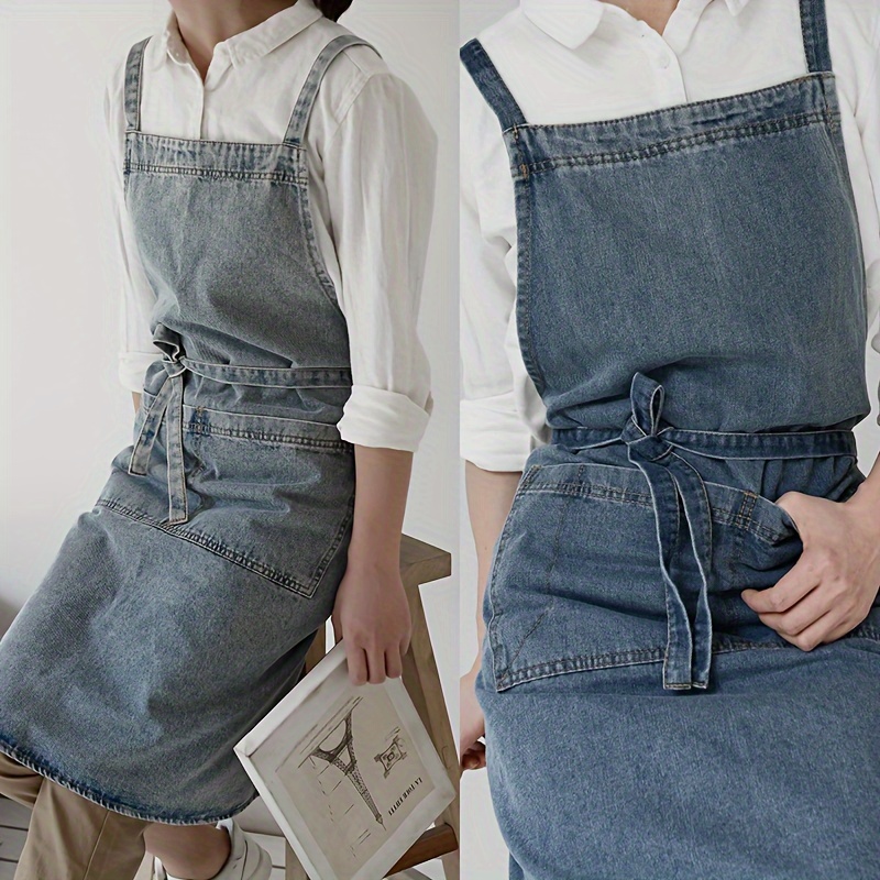 1pc Premium Denim Apron - Heav - Camping Cooking Apron のレビューと価格
