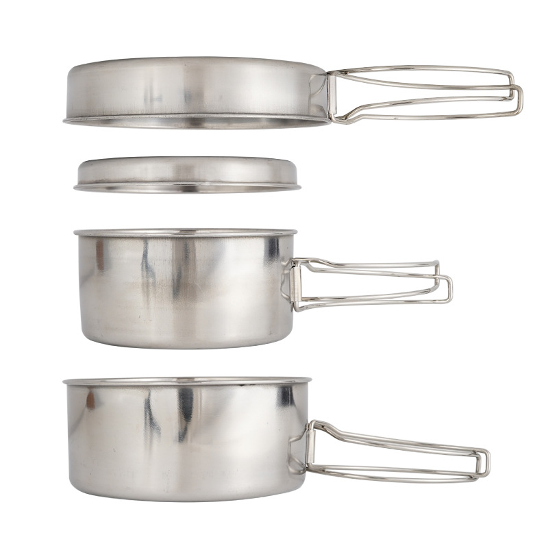 CLS 4-Piece Stainless Steel Ca - Camping Cooking Set Jetboil のレビューと価格