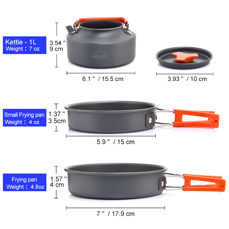 Widesea Camping Outdoor Cookwa - Camping Cooking Set Jetboil のレビューと価格