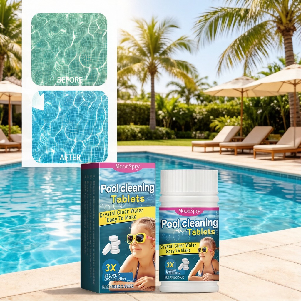 Home Pool Cleaning Slow-Releas - Water Purification Tablet のレビューと価格