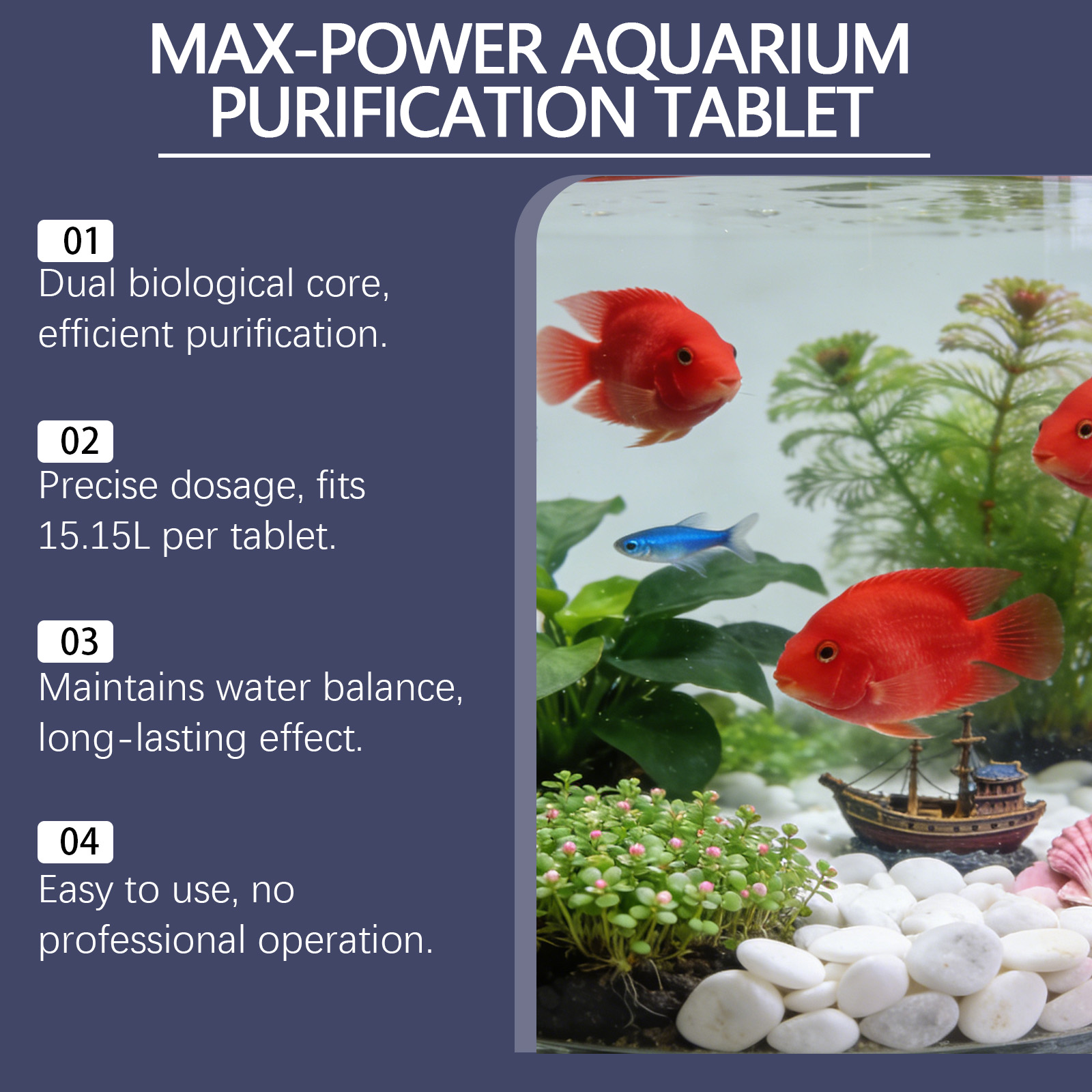 Aquarium Purification Tablets  - Water Purification Tablet のレビューと価格