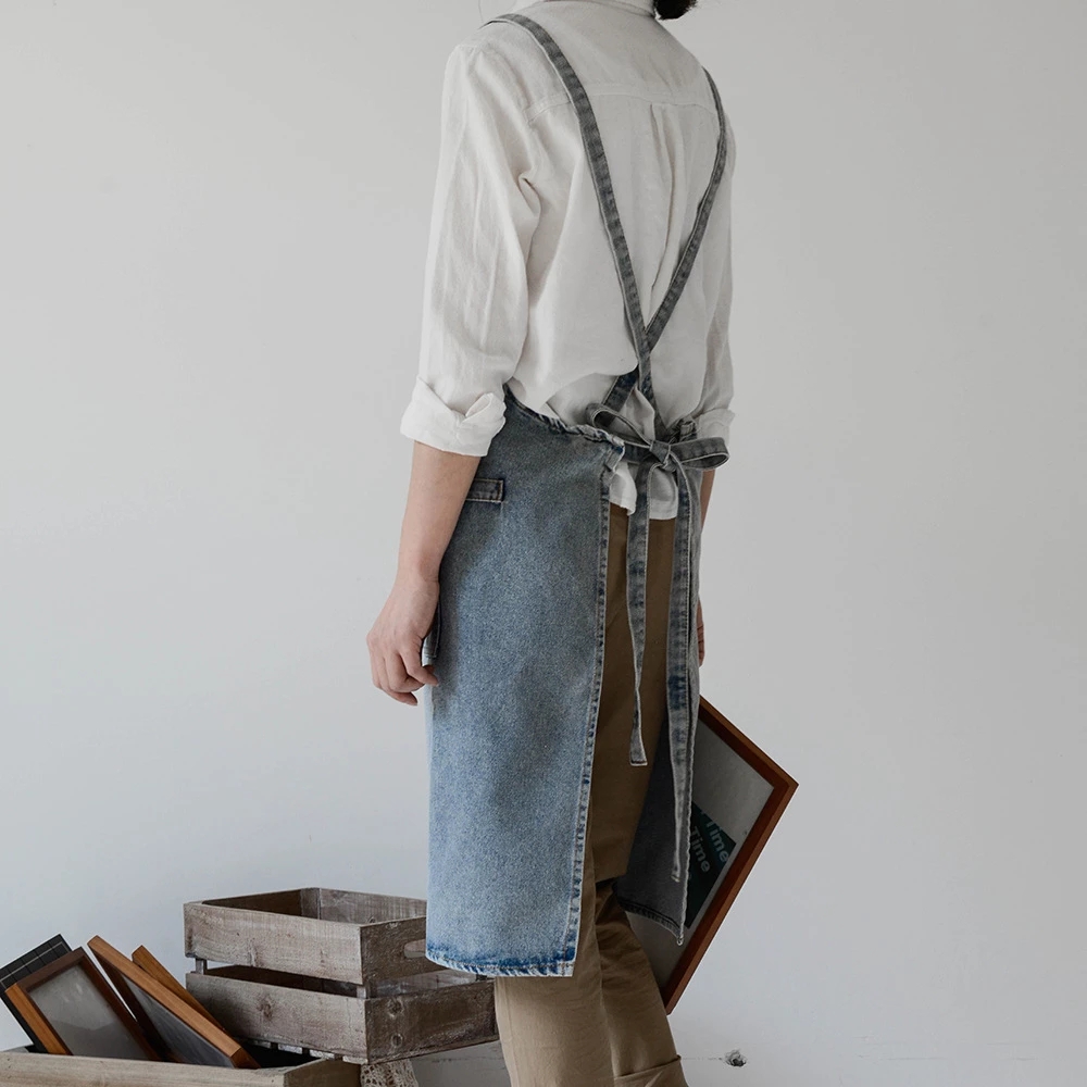 Denim Apron Cotton Korean Canv - Camping Cooking Apron のレビューと価格