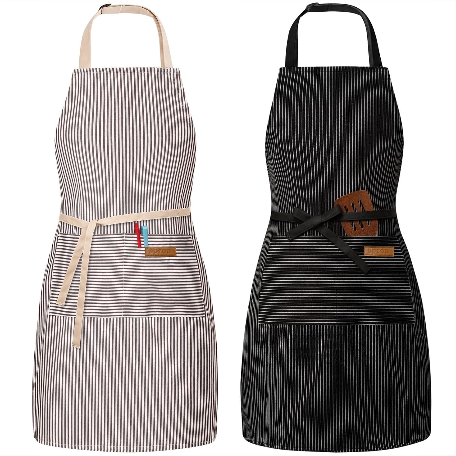 2 Pack Adjustable Bib Apron wi - Camping Cooking Apron のレビューと価格