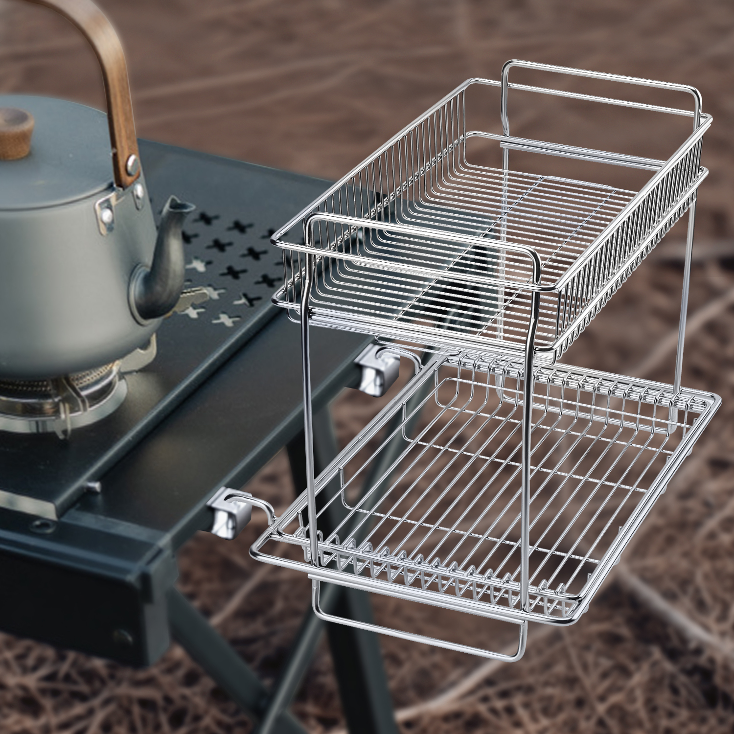 DOTWISE IGT Table Desktop Side - Camping Cooking Basket のレビューと価格
