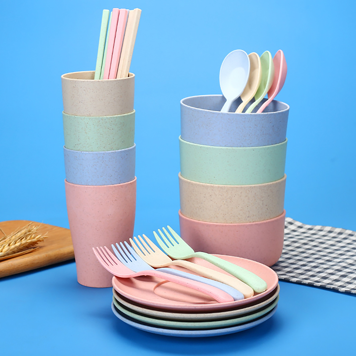 Fork Spoon Chopsticks Bowls Cu - Camping Outdoor Cooking Table のレビューと価格