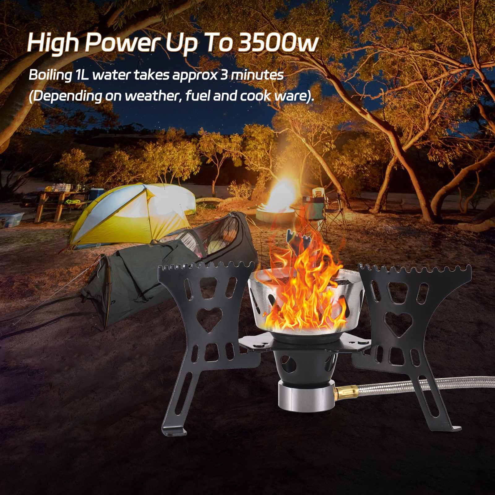 3500W Camping Stove Portable G - Camping Cooking Without Gas のレビューと価格
