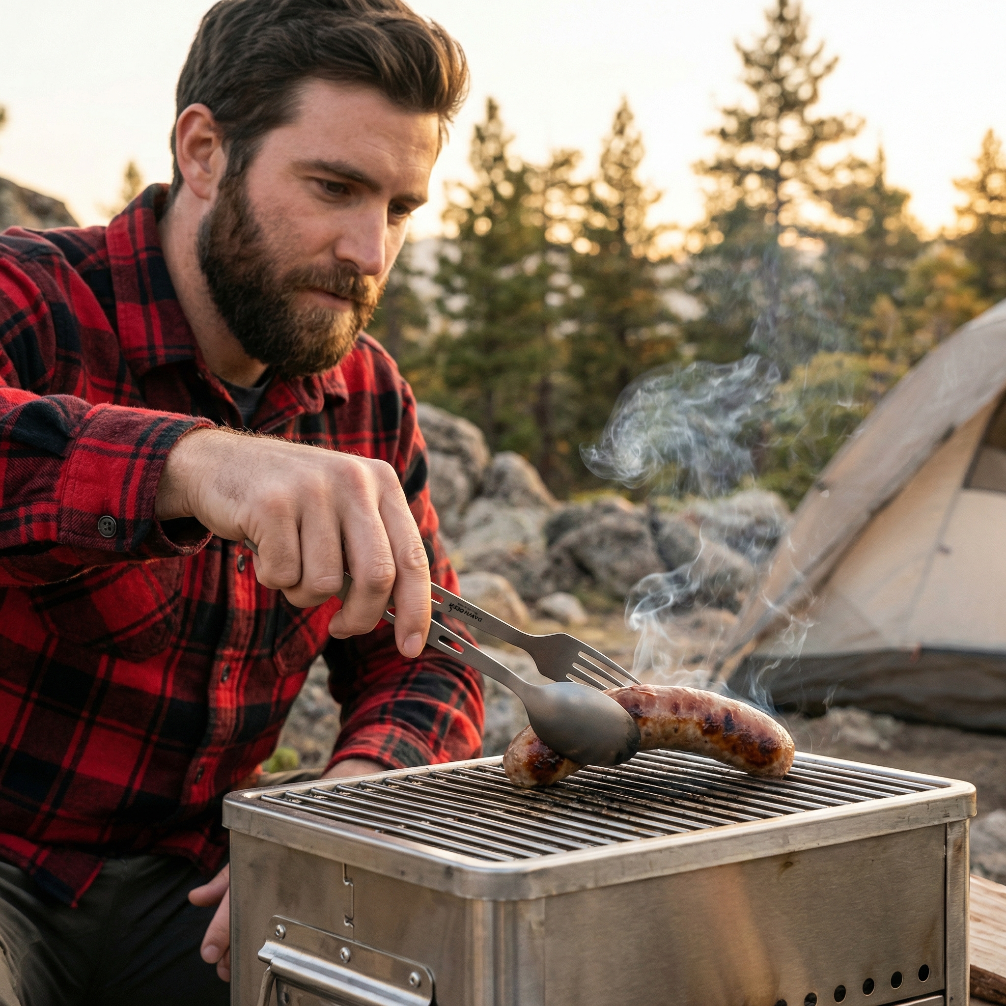 3-in-1 Titanium Ultra-Light Cu - Camping Cooking Basket のレビューと価格