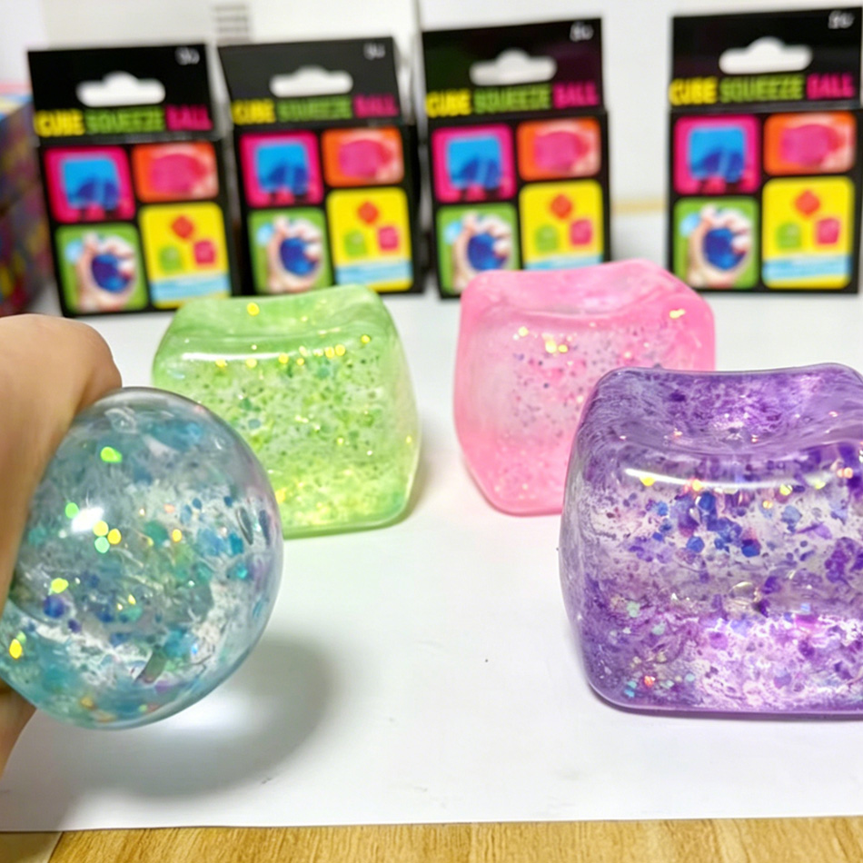 Colorful Glitter Stress Cube T - Fire Starter Cube のレビューと価格