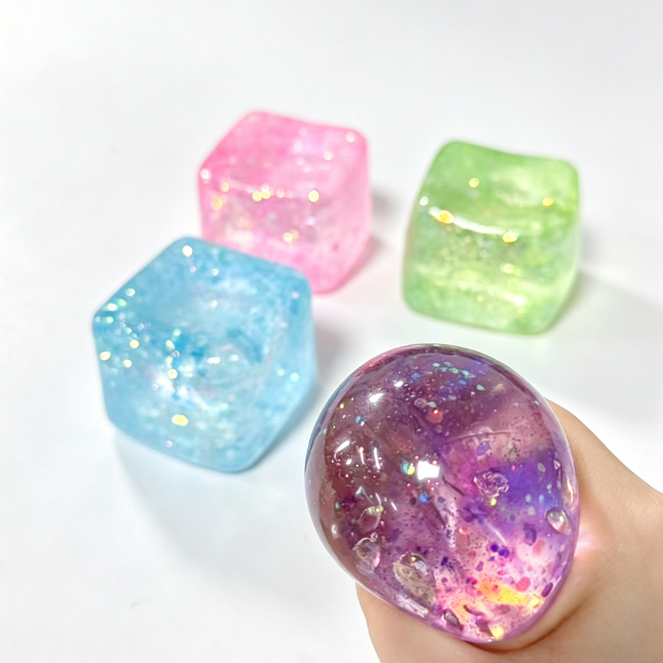 Colorful Glitter Stress Cube T - Fire Starter Cube のレビューと価格