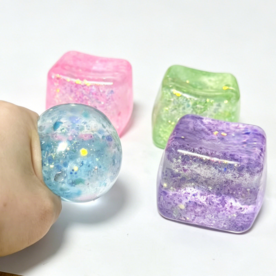 Colorful Glitter Stress Cube T - Fire Starter Cube のレビューと価格