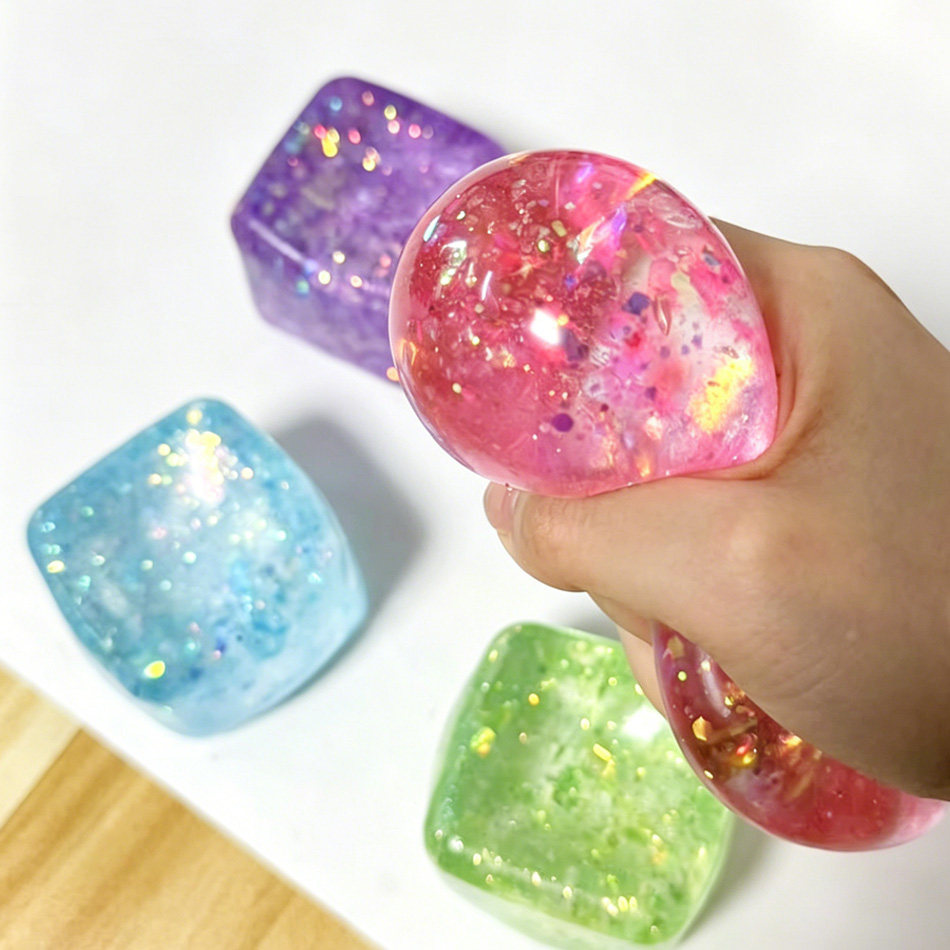 Colorful Glitter Stress Cube T - Fire Starter Cube のレビューと価格