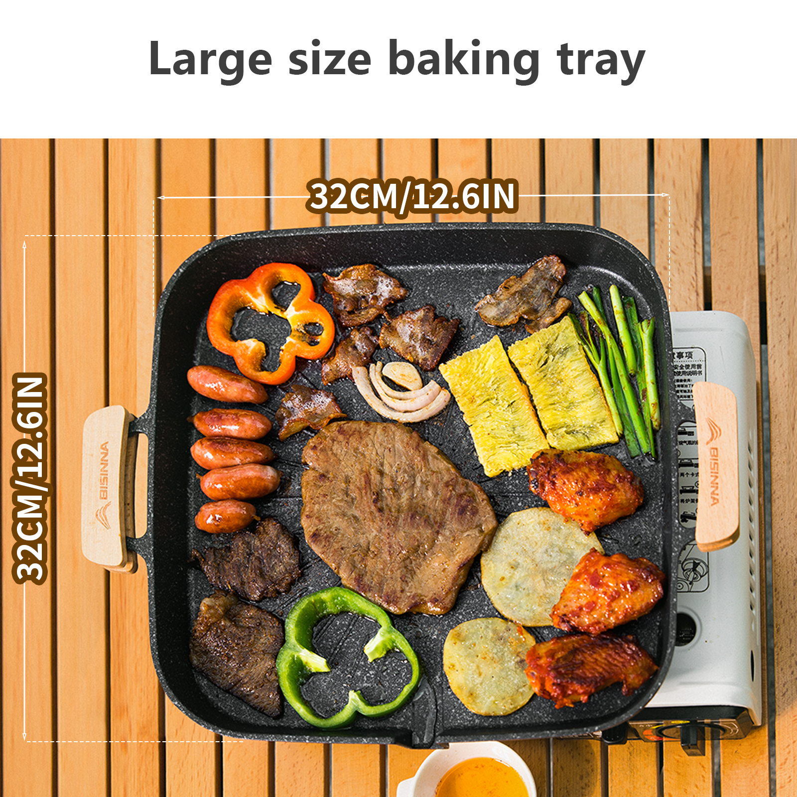 BISINNA Square BBQ Grill Pan N - Camping Cooking Equipment のレビューと価格