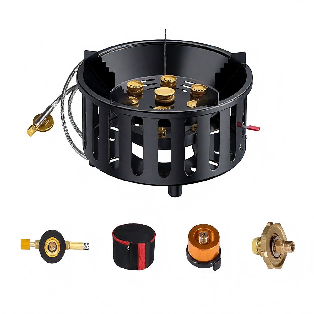 High-Power 7-Core 21000W Porta - Camping Cooking Gas Stove のレビューと価格