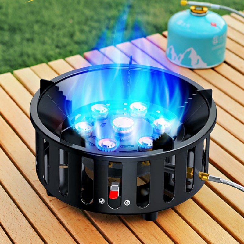 High-Power 7-Core 21000W Porta - Camping Cooking Gas Stove のレビューと価格