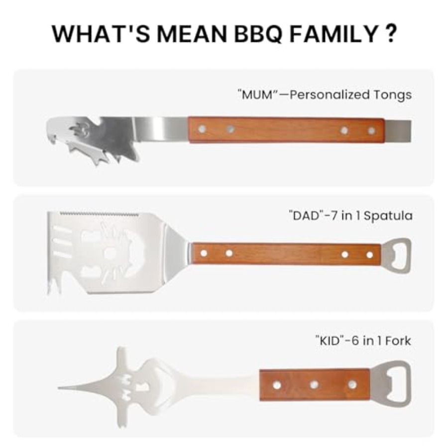 7 in 1 Stainless Steel BBQ Acc - Camping Cooking Accessories Set のレビューと価格