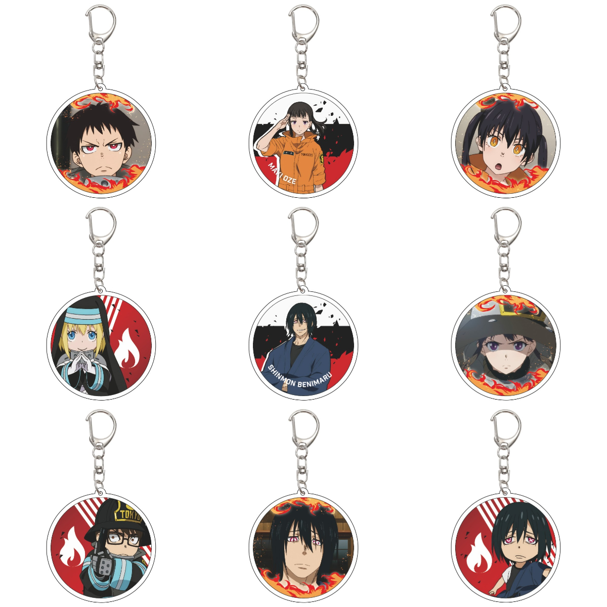 55MM Anime Fire Force Keychain - Campfire Cooking In Another World With My Absurd Skill Manga のレビューと価格