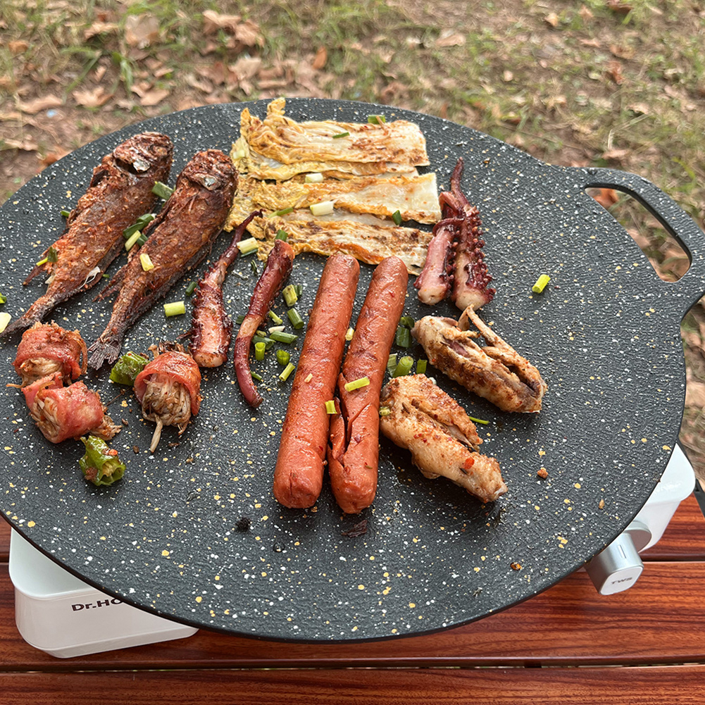 Oil Frying Baking Pan Non-stic - Camping Cooking Without Gas のレビューと価格