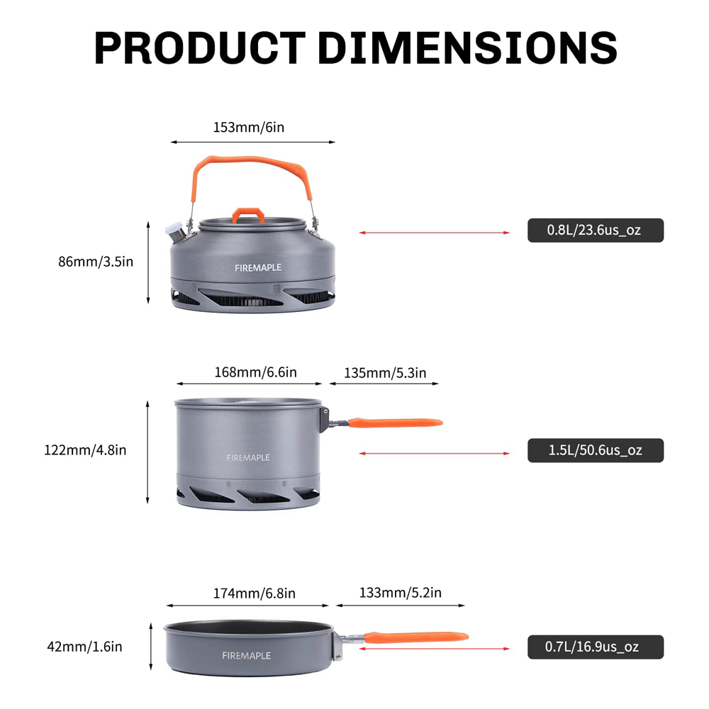Fire Maple Camping Cookware Ut - Camping Cooking Set Jetboil のレビューと価格
