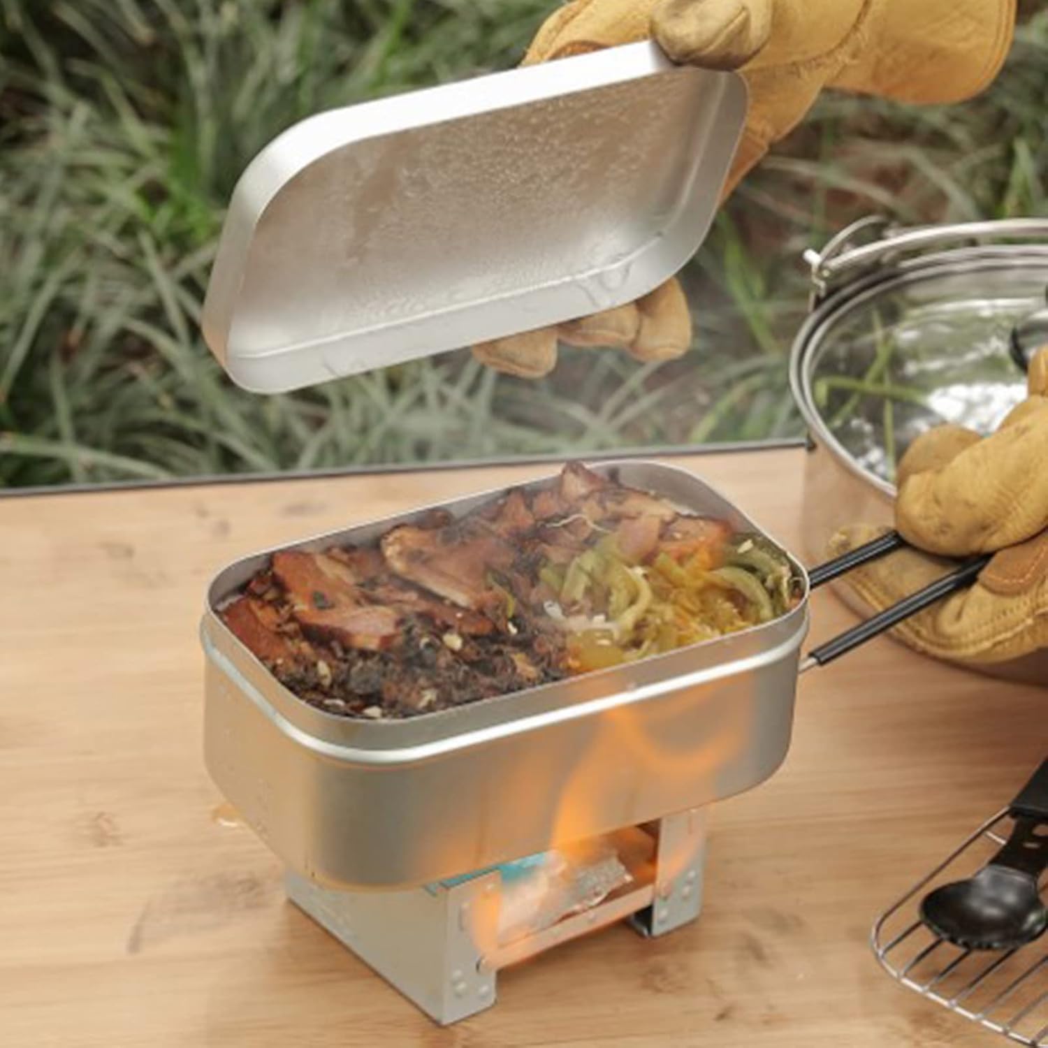 Foldable Bento Box Handle, Lun - Camping Cooking Equipment のレビューと価格