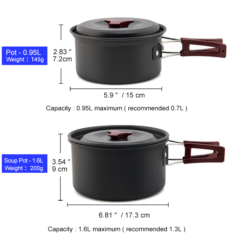 Widesea Camping Cookware Set O - Camping Cooking Set Jetboil のレビューと価格