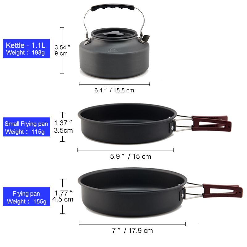 Widesea Camping Cookware Set O - Camping Cooking Set Jetboil のレビューと価格