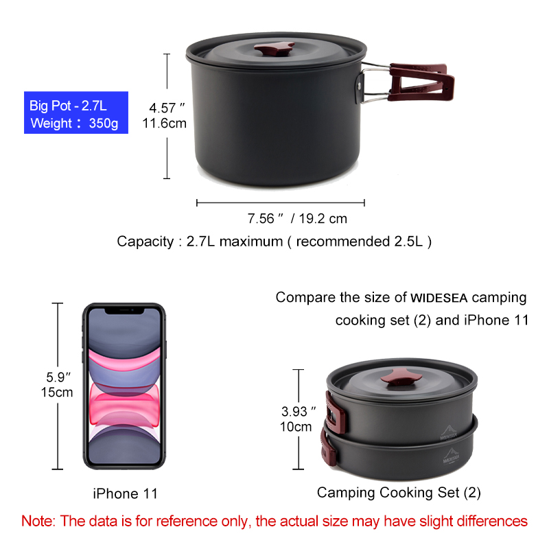 Widesea Camping Cookware Set O - Camping Cooking Set Jetboil のレビューと価格