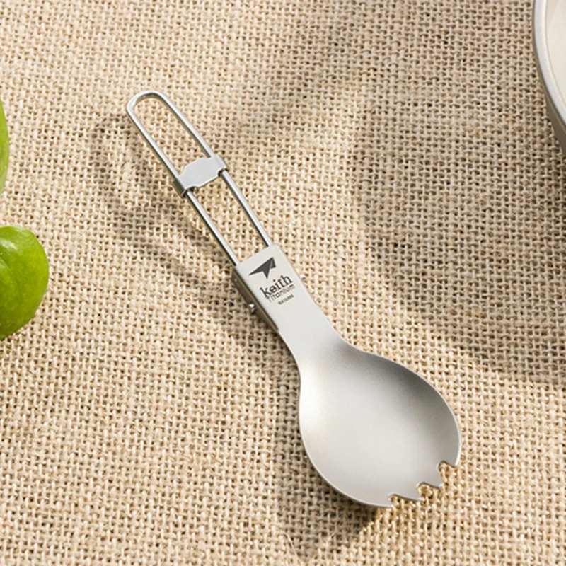 Keith Titanium Spork Foldable  - Camping Cooking Basket のレビューと価格