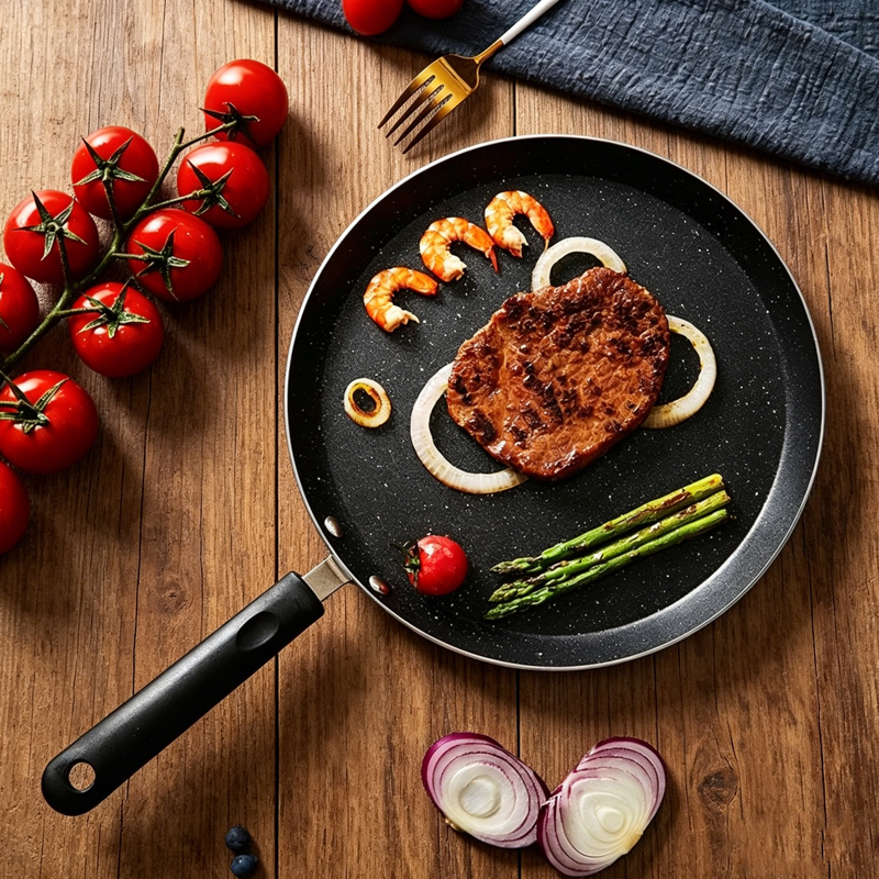 Chef's Choice Flat Frying Pan  - Camping Cooking Without Gas のレビューと価格