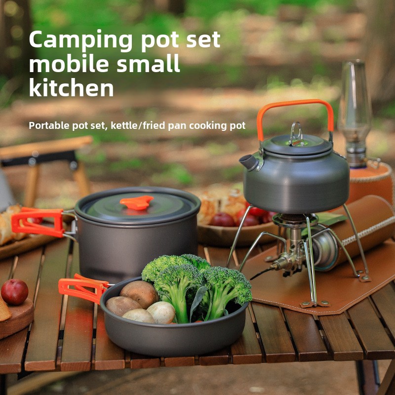 Outdoor Camping Cookware Set f - Camping Cooking Set 2 Person のレビューと価格