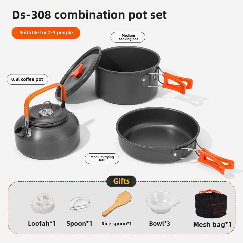 Outdoor Camping Cookware Set f - Camping Cooking Set 2 Person のレビューと価格