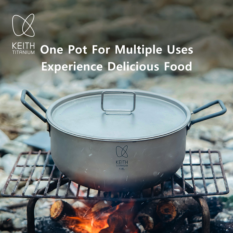 KEITH 1.8L Pure Titanium Cooki - Camping Cooking Bag のレビューと価格